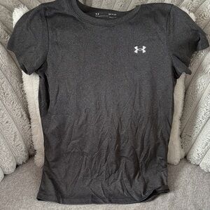 Under Armour Women's Charcoal Short-Sleeve Athletic Tee